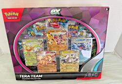 NEW Pokemon Tera Team EX Premium Collection 5 Foils 9 TCG Booster Packs NIB - Image 1