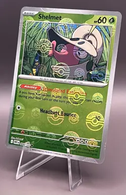 008/086 Shelmet - SV White Flare - Pokeball Reverse Holo NM Pokemon - Image 1