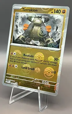 054/086 Terrakion - SV White Flare - Pokeball Reverse Holo NM Pokemon - Image 1