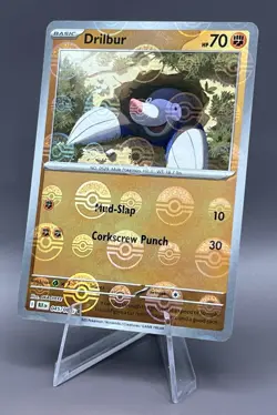 045/086 Drilbur - SV Black Bolt - Pokeball Reverse Holo NM Pokemon - Image 1