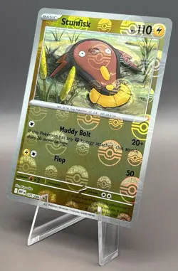 035/086 Stunfisk - SV White Flare - Pokeball Reverse Holo NM Pokemon - Image 1
