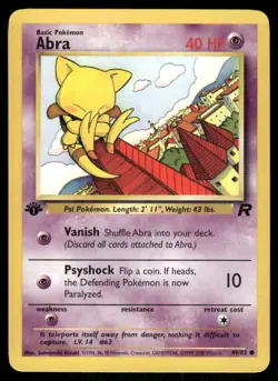 Pokemon TCG Abra Team Rocket 1st edition WOTC 49/82 NM - Image 1