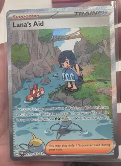2024 Pokemon SV Twilight Masquerade TWM EN Lana's Aid #219/167 SIR - Image 1