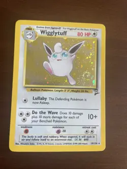 Wigglytuff 19/130 - 2000 Base Set 2 Holo Swirl - Pokemon TCG - NM - Image 1