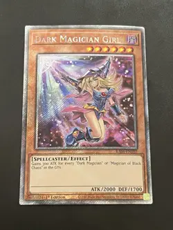 Yu-Gi-Oh! Stampede - Dark Magician Girl RA04-EN107 Platinum Secret Rare NM - Image 1