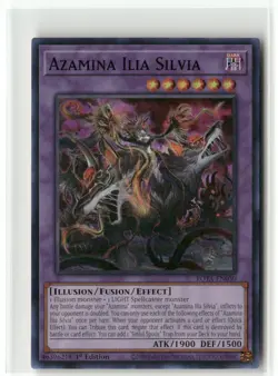 Yugioh Azamina Ilia Silvia ROTA-EN030 Super Rare 1st Ed NM - Image 1