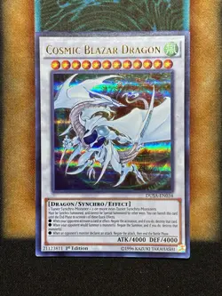 Yugioh Cosmic Blazar Dragon DUSA-EN034 Ultra Rare 1st Ed NM - Image 1