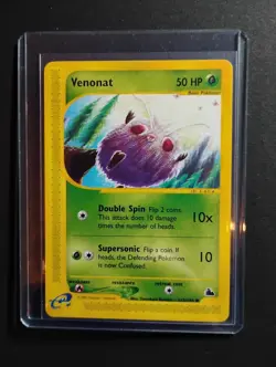 Venonat 112/144 Skyridge Non-Holo 2003 WOTC Vintage E-Reader Pokemon Card NM - Image 3