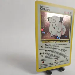 Pokemon TCG Clefairy Base Set 2 6/130 Unlimited Holo Rare Card (Swirl) WOTC NM - Image 3