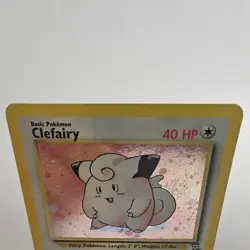 Pokemon TCG Clefairy Base Set 2 6/130 Unlimited Holo Rare Card (Swirl) WOTC NM - Image 4