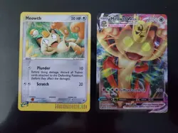 Meowth 013 VMAX SWSH005 Holo Swirl Pokemon TCG Promo Card EX Collector's Tin NM - Image 1