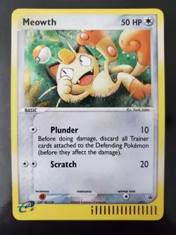 Meowth 013 VMAX SWSH005 Holo Swirl Pokemon TCG Promo Card EX Collector's Tin NM - Image 2