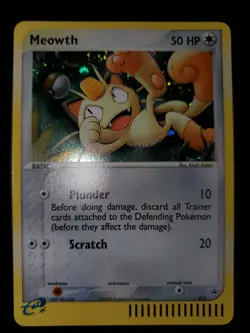 Meowth 013 VMAX SWSH005 Holo Swirl Pokemon TCG Promo Card EX Collector's Tin NM - Image 3