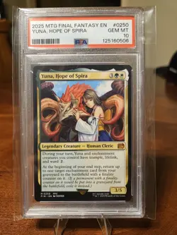 Yuna, Hope of Spira #250 PSA 10 Final Fantasy FIN Magic MTG - Image 1