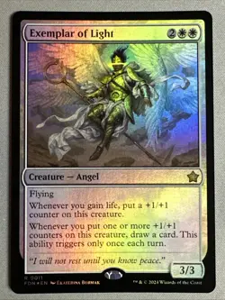 MTG / Exemplar of Light / FDN / #11 / FOIL / Rare / NM - Image 1
