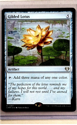 2023 MTG Magic The Gathering CMM Commander Masters #387 Gilded Lotus - Image 1