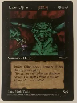 Magic The Gathering MTG JUZAM DJINN SHIVAN DRAGON ERHNAM EFREET Oversize Jumbo - Image 1