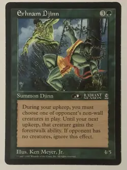 Magic The Gathering MTG JUZAM DJINN SHIVAN DRAGON ERHNAM EFREET Oversize Jumbo - Image 5