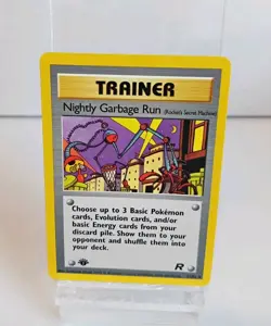 Nightly Garbage Run Team Rocket 77/82 Regular NM Pokemon Card - Image 1