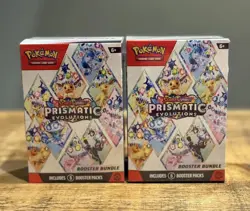 Pokemon Scarlet & Violet Prismatic Evolutions Booster Bundle New/Sealed X2 🦖🦕 - Image 2