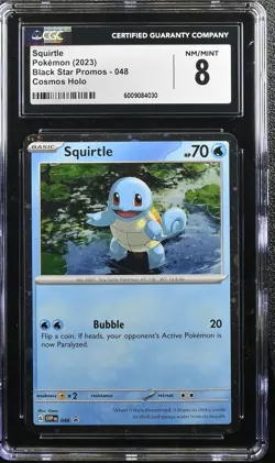 SQUIRTLE 048 151 POSTER COLLECTION BLACK STAR PROMOS POKEMON CGC 8 NM/MINT - Image 1