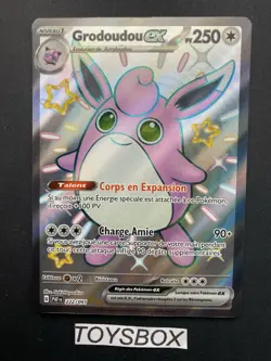 Carte Pokemon Grodoudou FA Shiny 222/091 / Destinees De Paldea EV4.5 / NEUF FR - Image 2