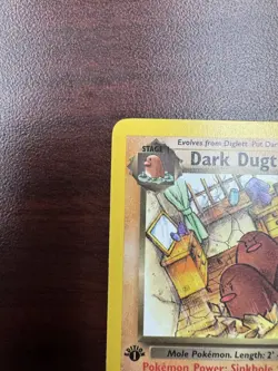 Dark Dugtrio First Edition 23/82 - Vintage Pokemon WOTC Team Rocket 1st - LP - Image 3