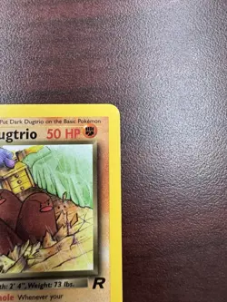 Dark Dugtrio First Edition 23/82 - Vintage Pokemon WOTC Team Rocket 1st - LP - Image 4