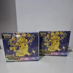 Pokemon TCG Surging Sparks Pokemon Center Elite Trainer Box ETB New & Sealed x2 - Image 1