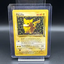 #1 Pikachu WOTC Black Star Promo Red cheeks; Sugimori art Vintage Pokemon - Image 1