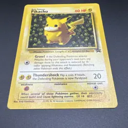 #1 Pikachu WOTC Black Star Promo Red cheeks; Sugimori art Vintage Pokemon - Image 3