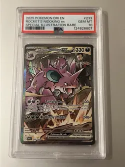 Pokemon TCG Team Rockets Nidoking EX 233/182 Destined Rivals SIR PSA 10 - Image 1