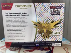 Pokemon TCG Scarlet & Violet 151 Zapdos Ex Collection Box Factory Sealed - Image 2