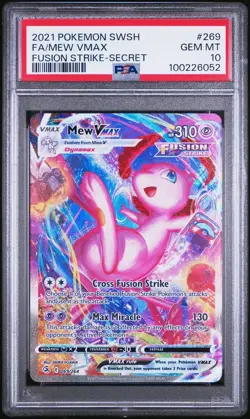 Pokemon Mew VMAX 269/264 PSA 10 Gem Mint Fusion Strike Alternate Art Secret FA - Image 1