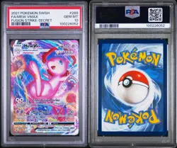 Pokemon Mew VMAX 269/264 PSA 10 Gem Mint Fusion Strike Alternate Art Secret FA - Image 3