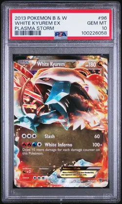 Pokemon White Kyurem EX 96/135 PSA 10 Gem Mint BW Plasma Storm Ultra Rare 2013 - Image 1