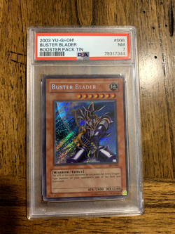 Yu-Gi-Oh! Buster Blader BPT-008 Secret Rare PSA 7 NM OC Holo Bleed - Image 1