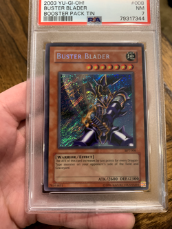 Yu-Gi-Oh! Buster Blader BPT-008 Secret Rare PSA 7 NM OC Holo Bleed - Image 3
