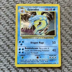 GYARADOS 6/102 HOLO Foil Rare Base Set 1999 Pokemon Card WOTC - Image 1