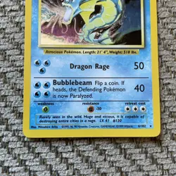 GYARADOS 6/102 HOLO Foil Rare Base Set 1999 Pokemon Card WOTC - Image 3