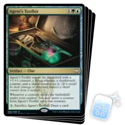 AGENT'S TOOLKIT X4 Streets Of New Capenna: Commander Magic MTG MINT CARD - Image 1