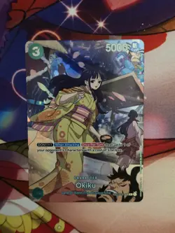 Okiku OP01-035 SP (Full Art) 500 Years in the Future ONE PIECE Card English NM - Image 1