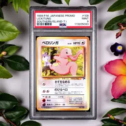 ✨ PSA 9 MINT ✨ Lickitung 1999 Southern Islands Japanese 108 Pokemon Card - Image 1