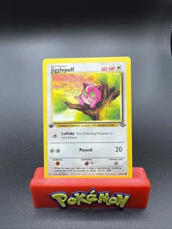 Jigglypuff 54/64 Jungle 1st Edition WOTC Pokemon Card - Near Mint - Image 1
