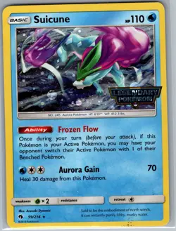 Suicune - 59/214 (Legendary Pokemon Stamped) 059/214 - Pokemon Card - NM - Image 1