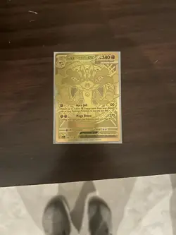 Pokemon TCG Mega Lucario EX Card Evolutions Gold Mint Condition - Image 1