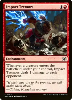 X 1 Impact Tremors NM-M March of the Machine 285 MTG Magic the Gathering - Image 1