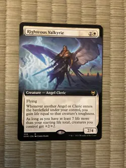 Righteous Valkyrie (Extended Art) Kaldheim Regular NM - Image 1