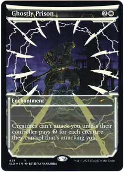 1x FOIL Ghostly Prison MTG Secret Lair Lightly Played - Image 1