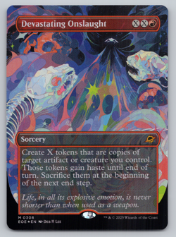 Devastating Onslaught FOIL Borderless - Edge of Eternities - MTG - Image 1